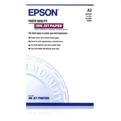 Epson Photo Quality Ink Jet Paper, DIN A3, 102g/mÂ², Sheets