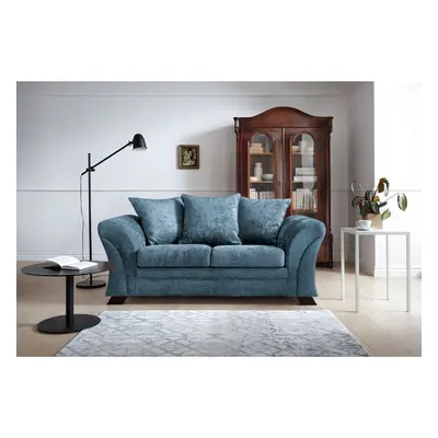 (Dark Blue) FARROW CRUSHED CHENILLE SEATER SOFA