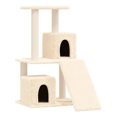 (cream) vidaXL Cat Tree with Sisal Scratching Posts cm Scratch Tower Multi Colours