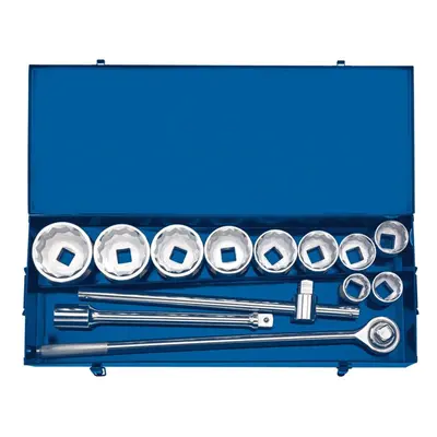 Metric Socket Set in Metal case, 1"" Sq. Dr. (13 Piece)