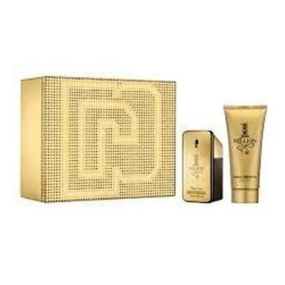 Paco One Million Pcs Set For Men: 1.7 Eau De Toilette Spray + 3.4 Shower Gel (Metal Box)