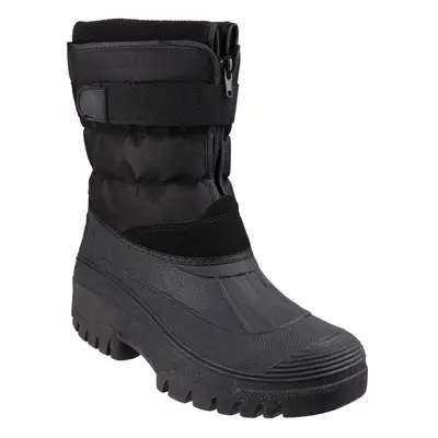 (12 UK, Black) Cotswold Mens Chase Snow Boots