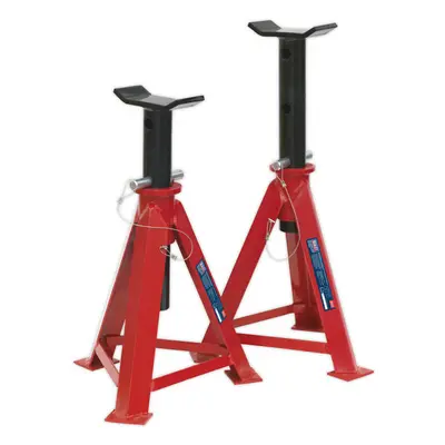 PAIR 7.5 Tonne Axle Stands - Pin & Chain Load Support - 730mm Max Height