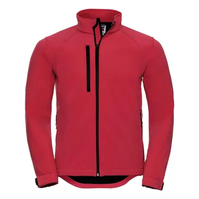 (M, Classic Red) Russell Mens Water Resistant & Windproof Softshell Jacket