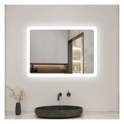 50x70cm Bluetooth Bathroom Mirror with Shaver Socket