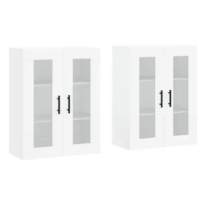 vidaXL Wall Mounted Cabinets Wall Storage Cabinet pcs White Engineered Wood