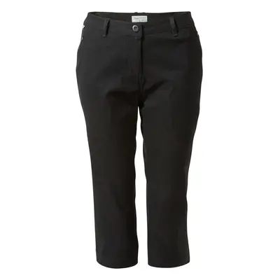 (8 UK, Black) Craghoppers Womens/Ladies Kiwi Pro II Cropped Trousers