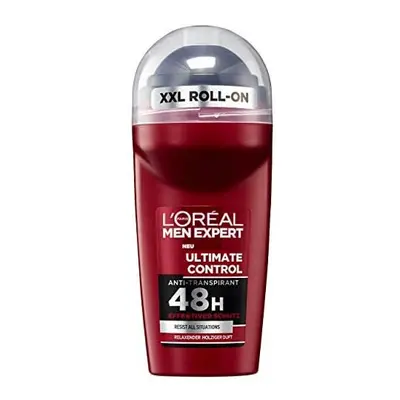 L'Oreal Men Expert Ultimate Control Roll-On 48H Protection Against Various Types of Sweat, Alcoh