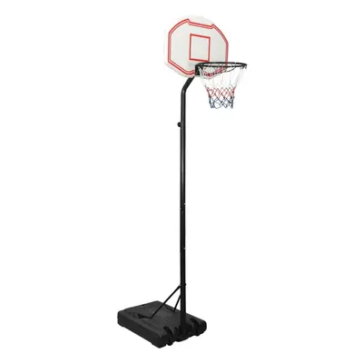 (white) vidaXL Basketball Stand 282-352cm Polyethene Basketball Hoop Stand Black/White