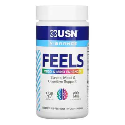 USN, Feels, Mood & Mind Enhancer, Veggie Capsules