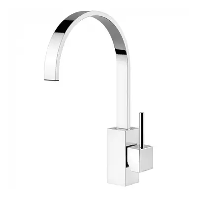 Chrome Kitchen Mixer Tap, Single Lever U-Spout Design - PARRINA CH