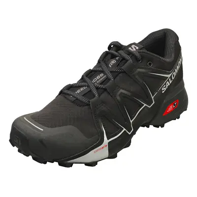 (7) Salomon Speedcross Vario Mens Running Trainers in Black Silver