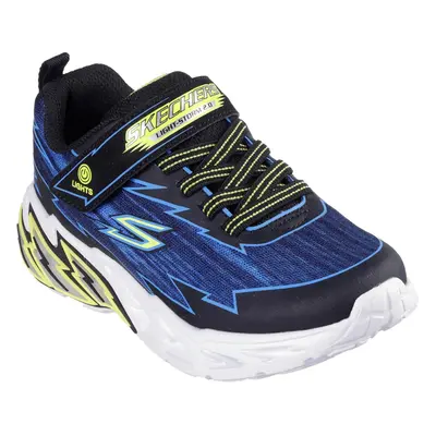 (4 UK, Black/Blue) Skechers Boys Light Storm 2.0 Bolt-Brights Trainers