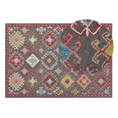 Wool Area Rug x cm Multicolour FINIKE