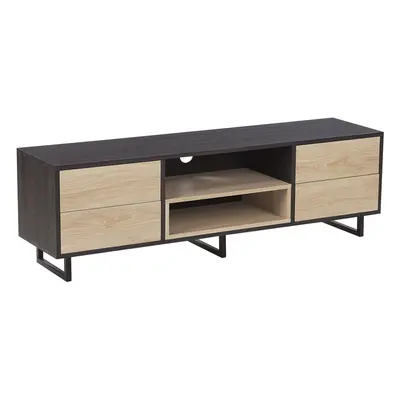 TV Stand MAINE Light Wood Dark Wood