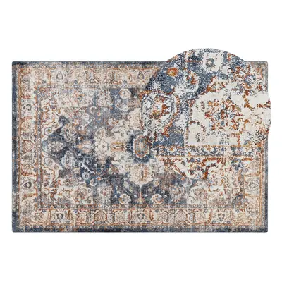 Area Rug x cm Beige and Blue DVIN