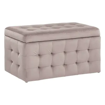 Storage Ottoman MICHIGAN Velvet Pink