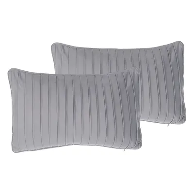 Set of Cushions KOMANA Boucle x cm Solid Grey