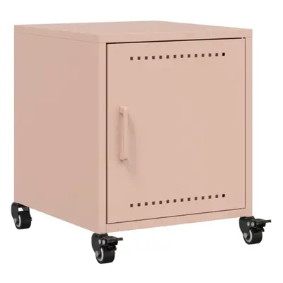 (pink, pcs) vidaXL Bedside Cabinets Nightstand Bed Table Bed Cabinet pcs Pink Steel