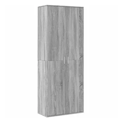 (grey sonoma) vidaXL Highboard Sideboard Cabinet Storage Cupboard Sonoma Oak Engineered Wood