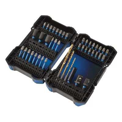 Draper 44PC IMPACT S/DRIVER SET Impact Screwdriver Bit Set, 1/4" Hex (44 Piece)