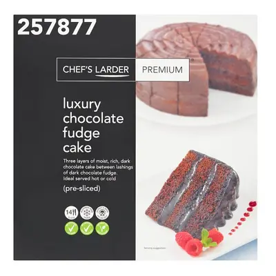 Chef's Larder Premium Luxury Chocolate Fudge Cake (14ptn)