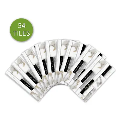 (Black) 9pcs/27pcs/54pcs Wall Sticker Kitchen Tile Stickers Bathroom Self-adhesive Decor Home DI