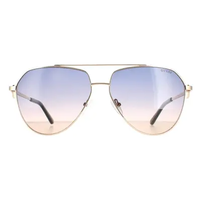 Guess Sunglasses GF6140 32W Gold Blue Gradient