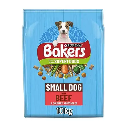 Bakers Small Dry Dog Food Beef & Veg kg