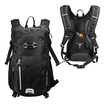 (Black) 20L Nylon Waterproof Travel Backpacks Cycling Hydration Pack Men Camping Hiking Backpack