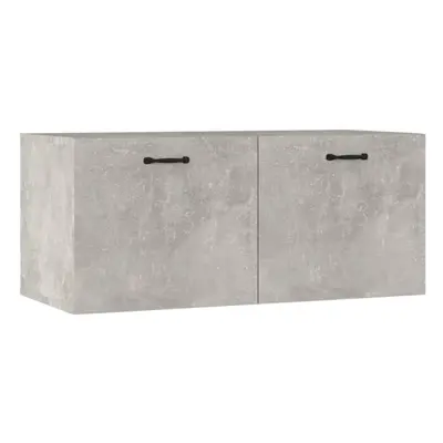 (Concrete grey) vidaXL Wall Cabinet Hanging TV Unit Cupboard Storage Cabinet Engineered Wood