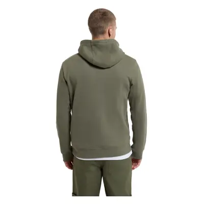 (S, Khaki Green) Animal Mens Driver Organic Hoodie