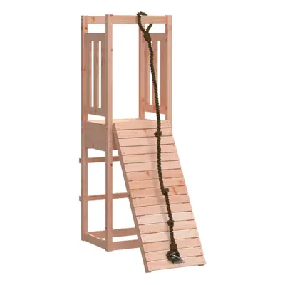 (solid douglas wood) vidaXL Playhouse with Climbing Wall Solid Wood Douglas Wooden Climbing Fram