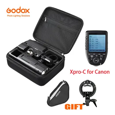 Godox AD200 2.4G TTL HSS Pocket Speedlite Flash+Xpro-C+Gift for Canon