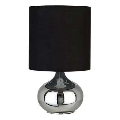 Premier Housewares Niko Black Fabric Shade Table Lamp