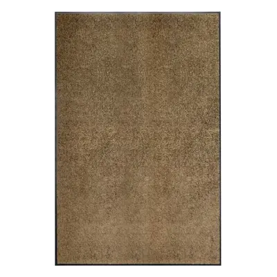 vidaXL Doormat Washable Brown Home Garden Barrier Entrance Rug for Front Door