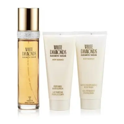 White Diamonds Pcs Set: 0.5 Eau De Toilette Spray + 1.7 Body Lotion + 1.7 Shower Gel