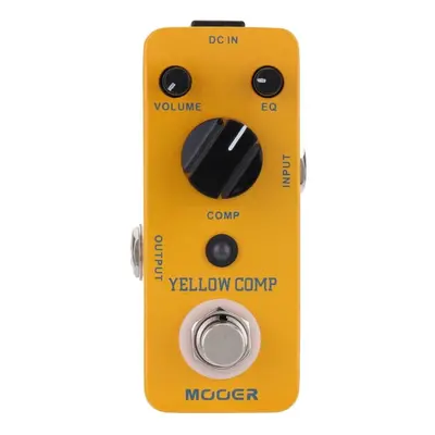 Yellow Comp Micro Mini Classic Optical Compressor Effect Pedal True Bypass Full Metal Shell Guit