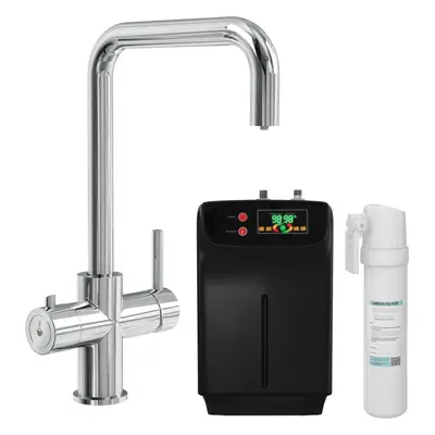 3 in Instant Hot Water Kitchen Sink Tap, Tank and Filter - Chrome - Balterley