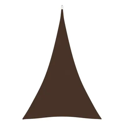 vidaXL Sunshade Sail Oxford Fabric Triangular 4x5x5 m Brown Sunscreen Canopy