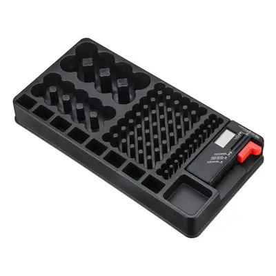 (AÂ :72 holes) Battery Organizer Case Battery Storage Organizer Holder with Tester Battery Capac