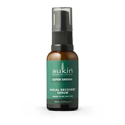 Sukin Super Greens Facial Recovery Serum Antioxidant Hydration & Youthful Looking Skin ml