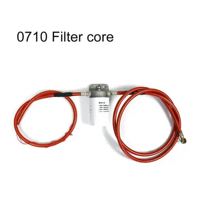 (11x5cm) 12V Fuel Filter with 2pcs Petrol Pipe Hose Fuel Lines Replacement Fuel Tank