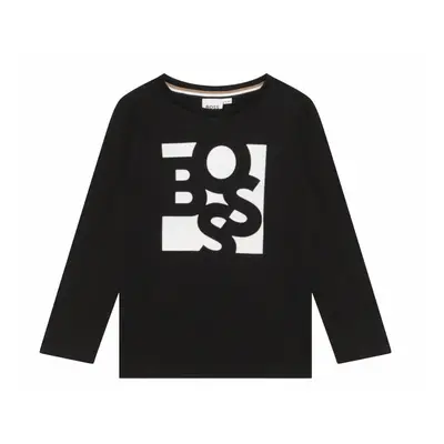 (14 Years) Hugo Boss Junior's J25M18 09B Long Sleeves T-Shirt Black