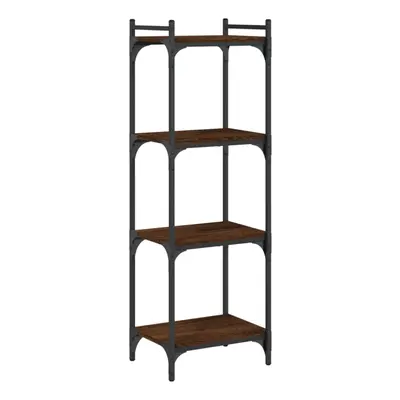 (brown oak) vidaXL Bookcase Bookshelf Storage Cabinet Rack Book Shelf Engineered Wood