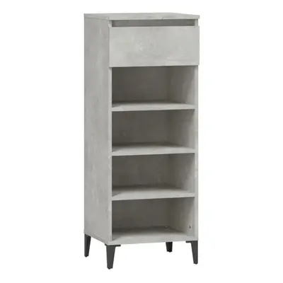 (concrete grey) vidaXL Shoe Rack Engineered Wood Shoe Storage Cabinet Cupboard Multi Colours