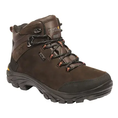 (UK 12, Fawn Brown) Regatta Great Outdoors Mens Burrell Leather Hiking Boots