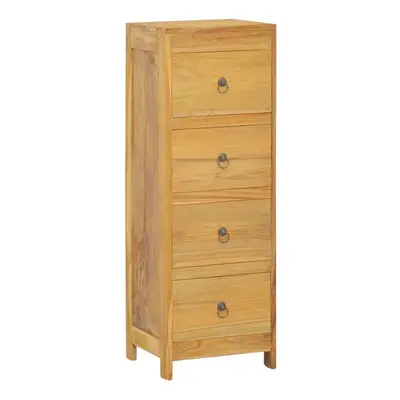 vidaXL Solid Wood Teak Chest of Drawers Wooden Sideboard Storage Side Cabinet