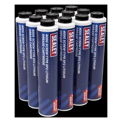 Screw-Type EP2 Lithium Grease Cartridge 400g Pack of