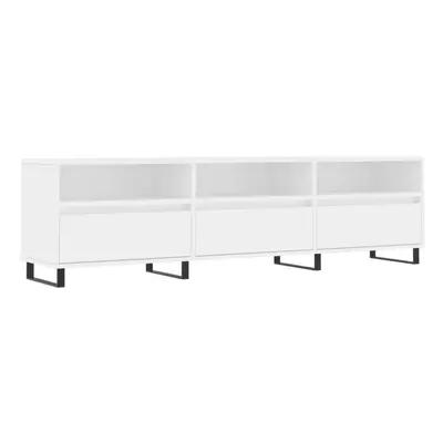 vidaXL TV Cabinet TV Unit Sideboard Media Unit TV Stand White Engineered Wood